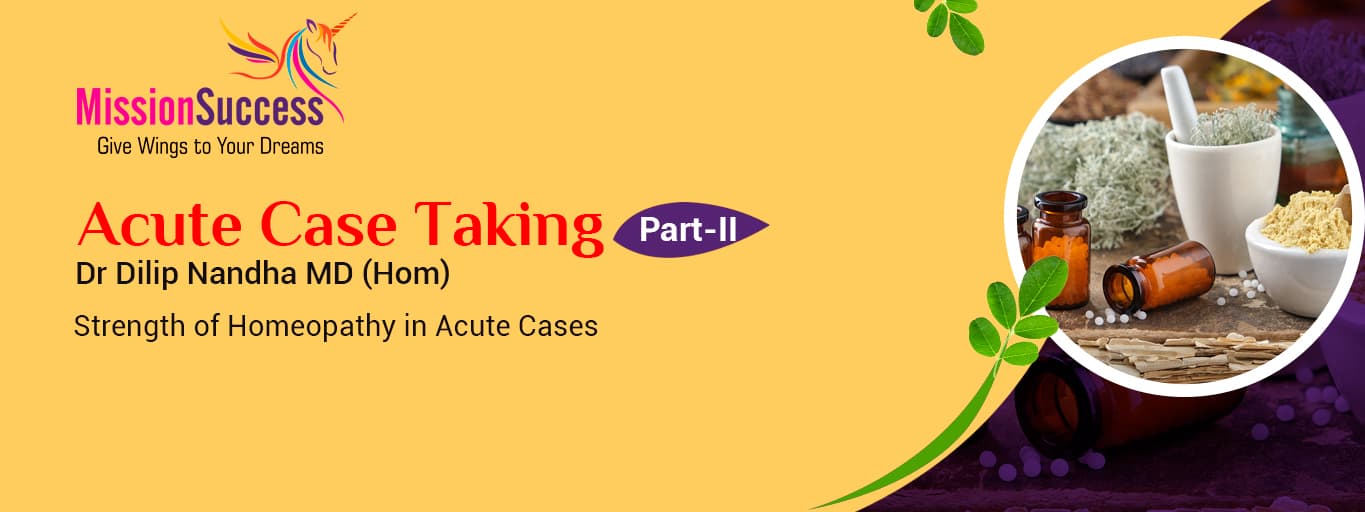 Mission Success: Acute Case taking - Part 2