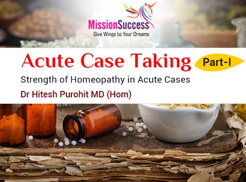 Mission Success: Acute Case taking - Part 1